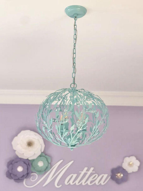 turquoise chandelier