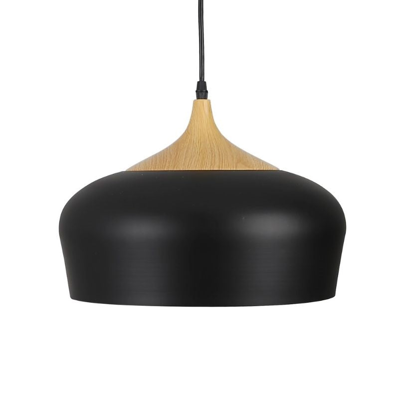 Ceiling Lights, metal pendant light, black & wood finish metal light, Dining Room Light,