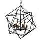 black geometric chandelier, modern chandelier, trending chandelier, black chandelier