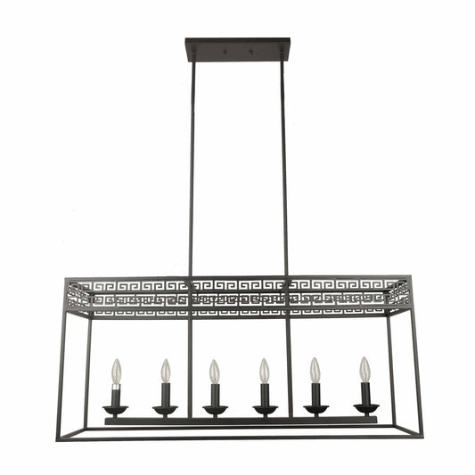 black chandelier, linear chandelier, dining room chandelier