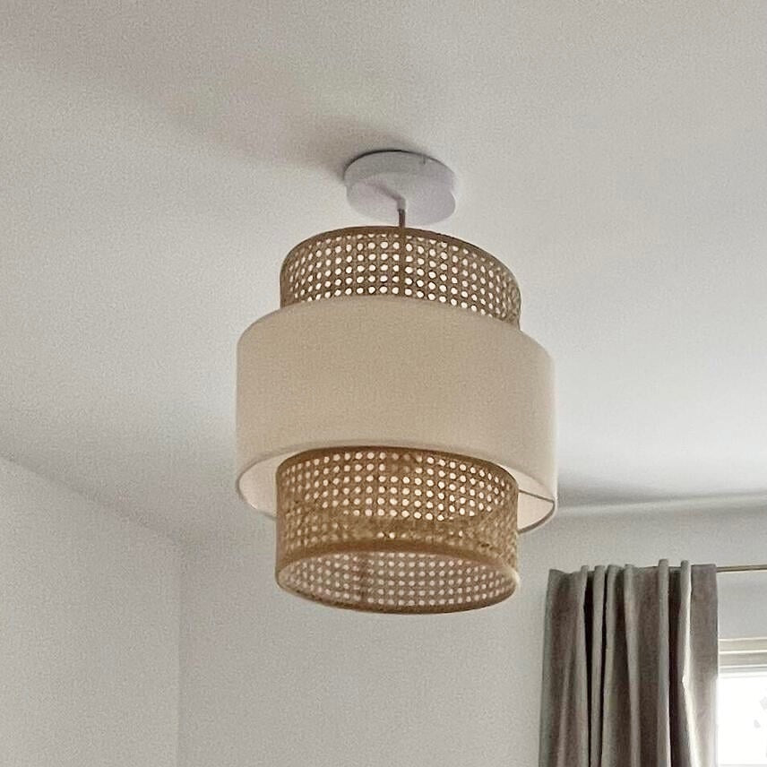 Harlow Rattan Pendant Light Natural Firefly Home Kids Lighting