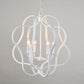 white chandelier, geometric chandelier, white ceiling light, white light fixture