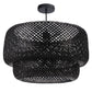 black bamboo light, black rattan light, black pendant light, black rattan chandelier, black rattan ceiling light, modern black ceiling light, trending black light