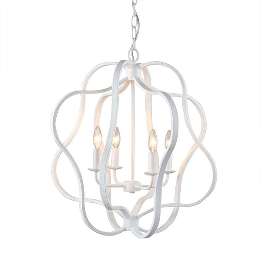 white chandelier, geometric chandelier, white ceiling light, white light fixture