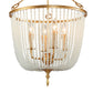 Vintage gold chandelier, vintage gold empire light,empire chandelier in gold