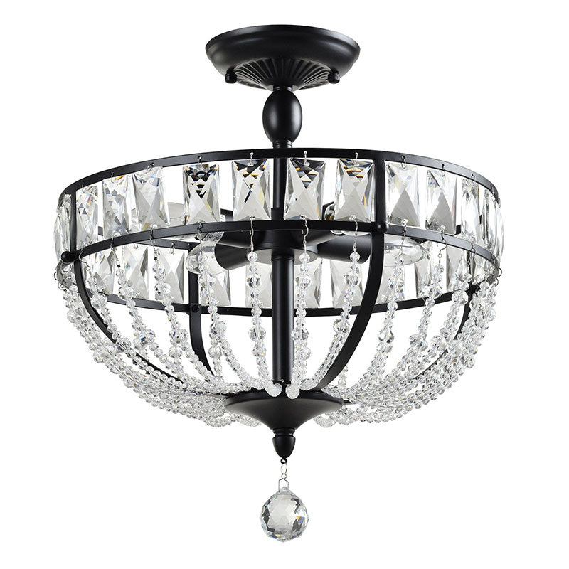 Ceiling Lights, Crystal ceiling light, black and crystal light, chandelier for girls room, Bedroom Light Fixtures