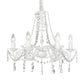Clear crystal white chandeliers, Chandeliers For Bedrooms, traditional chandelier,  crystal rope chandelier . chandeliers with crystals                                                       nursery chandelier, nursery ceiling light, chandelier for girls room,