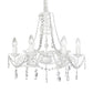 Clear crystal white chandeliers, Chandeliers For Bedrooms, traditional chandelier,  crystal rope chandelier . chandeliers with crystals                                                       nursery chandelier, nursery ceiling light, chandelier for girls room,