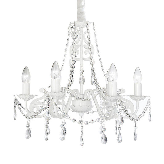 Clear crystal white chandeliers, Chandeliers For Bedrooms, traditional chandelier,  crystal rope chandelier . chandeliers with crystals                                                       nursery chandelier, nursery ceiling light, chandelier for girls room,