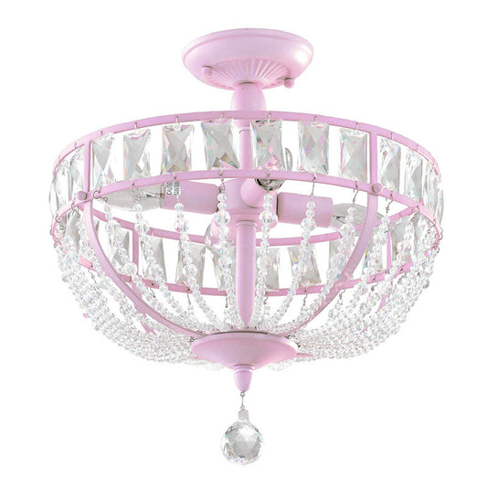 Pink Crystal light, modern crystal  ceiling light, crystal chandelier Canada, Ceiling Lights, childrens lights
