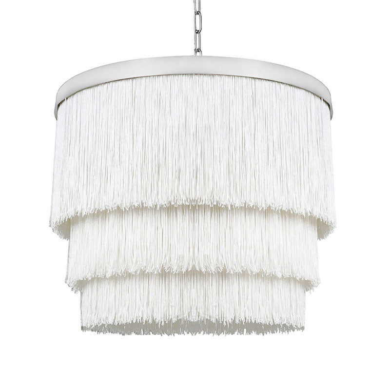 fringe chandelier, fringe ceiling light