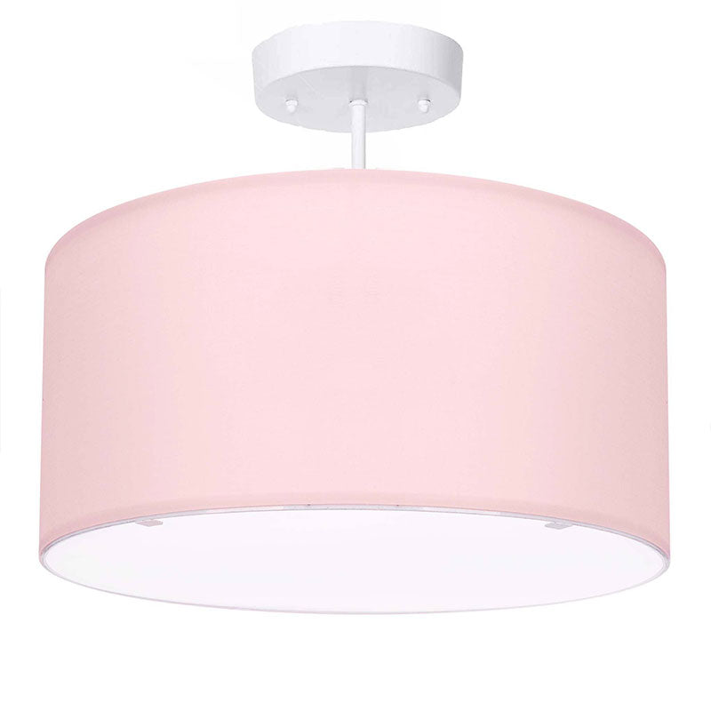 pink drum light, pink ceiling light, pink lamp, pink light fixture