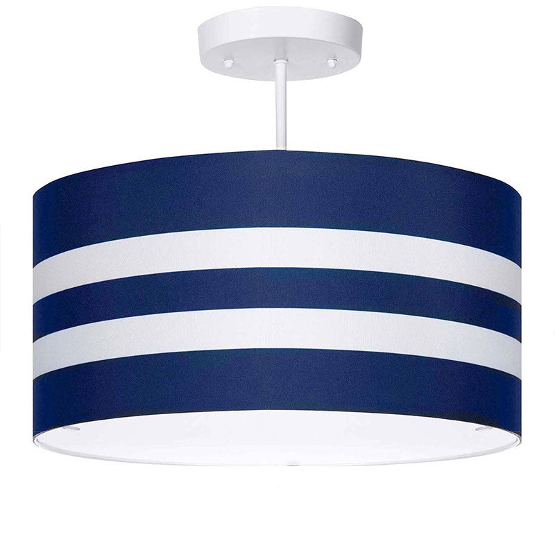 navy stripes ceiling light, navy stripes lighting, navy stripes lamp, nursery light, kids lighting