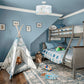 Kids bedroom with under the sea ceiling light