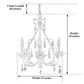Sophia Crystal Chandelier, Purple Crystals