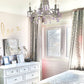 Master bedroom chandelier, iron & crystal chandelier, purple crystals light, Bedroom Light Fixtures, childrens lights