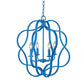 Magnolia Chandelier Cerulean Blue, Rattan Pendant Light, Kids Light Fixtures, nursery lighting, kids lighting