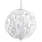 white chandelier, white pendant light, white light fixture, white ceiling light, chandelier circular, globe chandelier