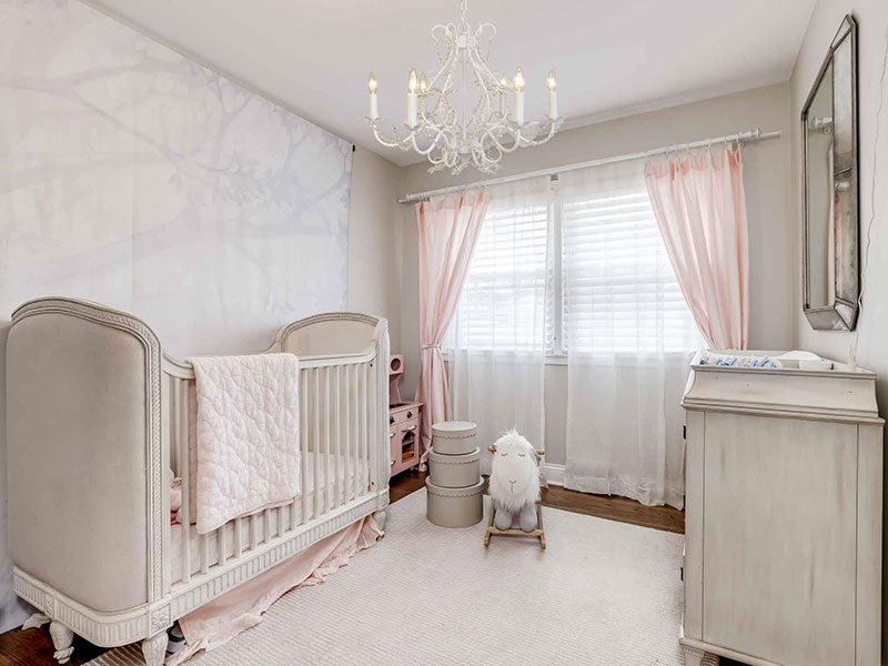 nursery lighting, nursery chandelier, babys room chandelier, nursery ceiling light, modern chandelier Canada,  chandelier for girl nursery
