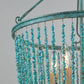 ceiling light, overhead lighting, turquoise beading empire, 