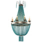 turquoise chandelier, chandleier, turquoise light