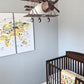 nursery ceiling light, transportation light, boys nursery lighting, old fashioned airplane light
