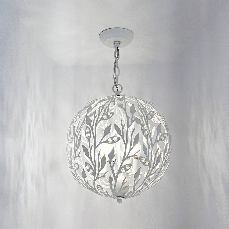 white chandelier, white pendant light, white light fixture, white ceiling light, chandelier circular, globe chandelier