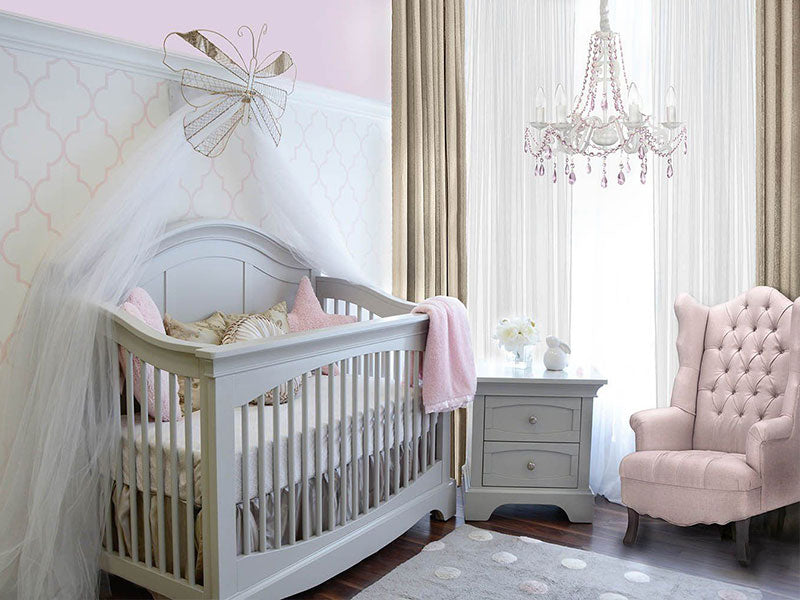 nursery lighting, nursery chandelier, nursery ceiling, Chandeliers For Girl Bedrooms