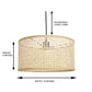 Wicker rattan light, Ceiling LIghts, nursery ceiling light, Bedroom Light Fixtures