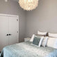 Bedroom Light Fixtures, kids bedroom light, kids lighting, feather light, modern light fixtures