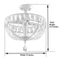 Semi flush light fixture, modern chandelier, crystal& iron light